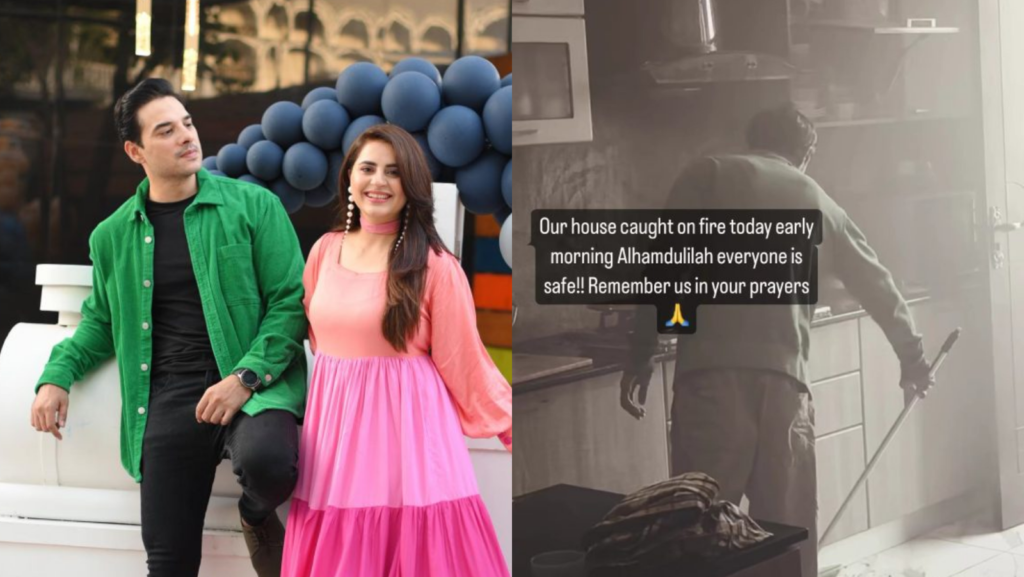 Fatima Effendi, Kanwar Arsalan’s house catches fire, celebrity couple grateful they're safe