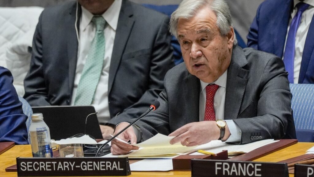 UN chief warns that Israel’s rejection of a two-state solution threatens global peace